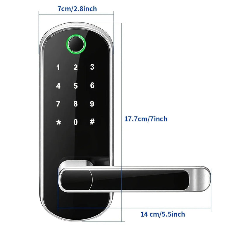Smart Fingerprint Door Lock App Remote Control - Loja Manuel Coelho