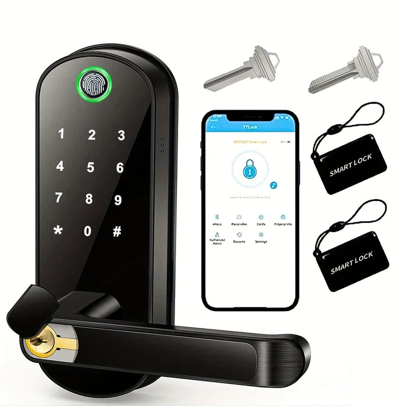 Smart Fingerprint Door Lock App Remote Control - Loja Manuel Coelho