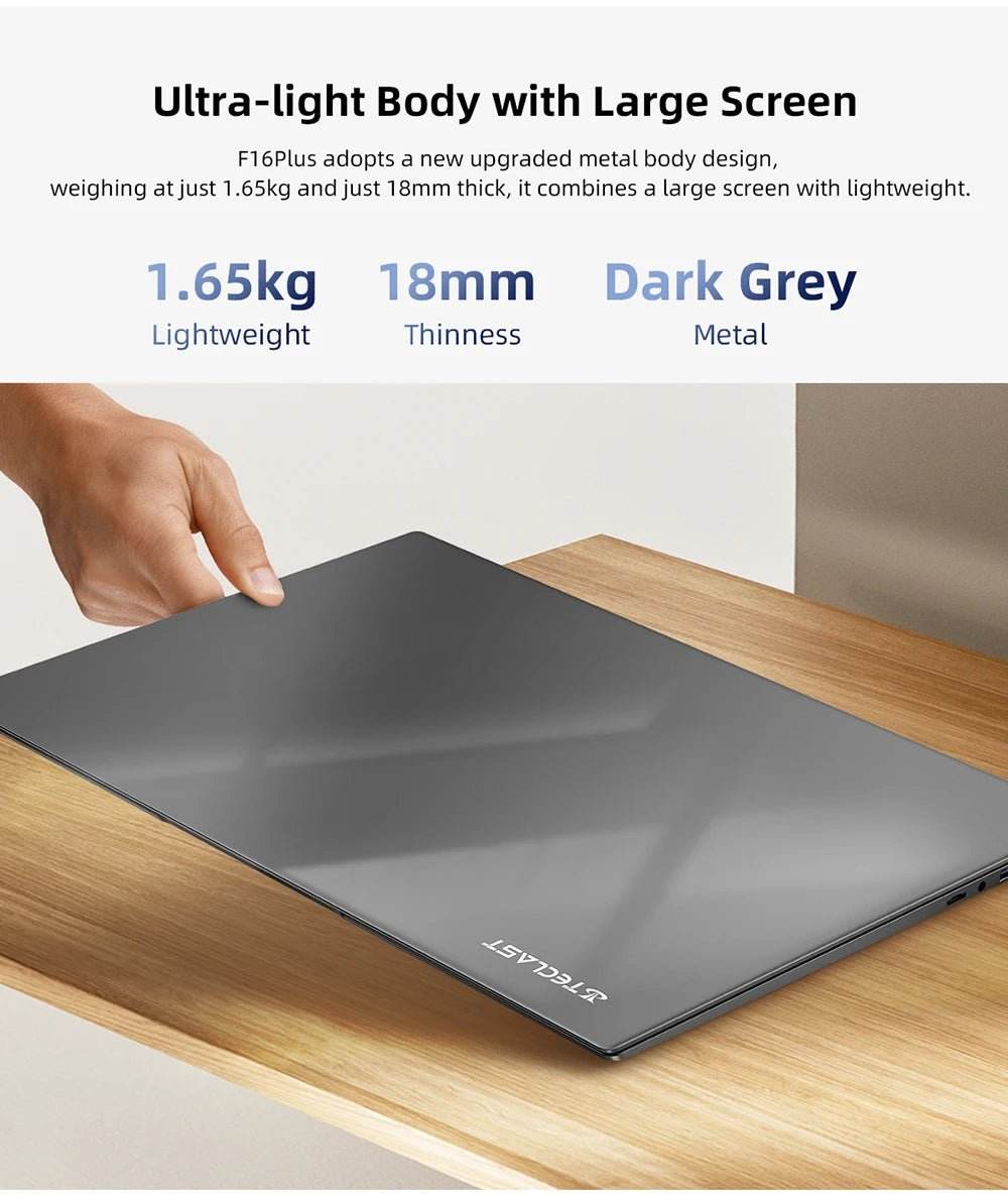 Teclast F16 Plus Laptop, 15.6 inch, Windows 11 Pro, 8GB RAM 256GB SSD - Loja Manuel Coelho