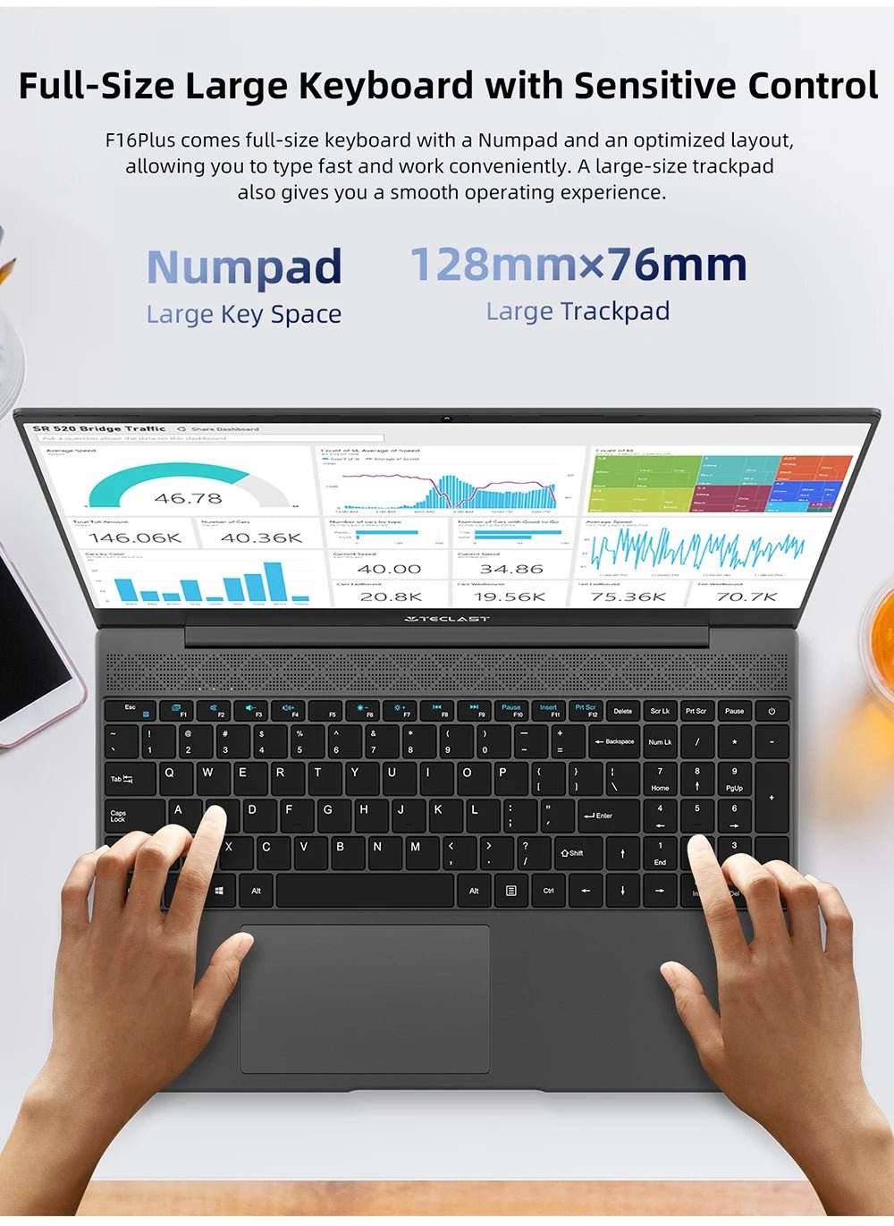 Teclast F16 Plus Laptop, 15.6 inch, Windows 11 Pro, 8GB RAM 256GB SSD - Loja Manuel Coelho