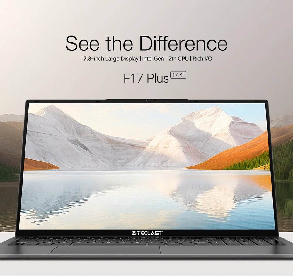 Teclast F17Plus 17.3 inch Laptop Intel N95 16GB RAM 512GB SSD Windows 11 Notebook - Loja Manuel Coelho