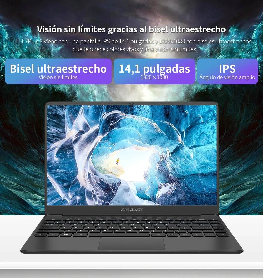 Teclast F7 Plus 3 Laptop, 14.1 Inches, 8Th Gen. Gemini Lake Celeron Cpu, 8Gb Ram, 256Gb Ssd - Loja Manuel Coelho