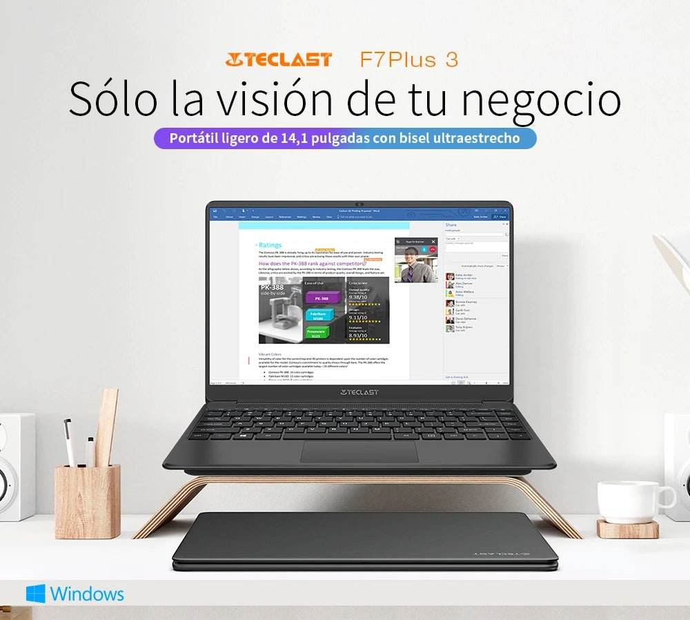 Teclast F7 Plus 3 Laptop, 14.1 Inches, 8Th Gen. Gemini Lake Celeron Cpu, 8Gb Ram, 256Gb Ssd - Loja Manuel Coelho