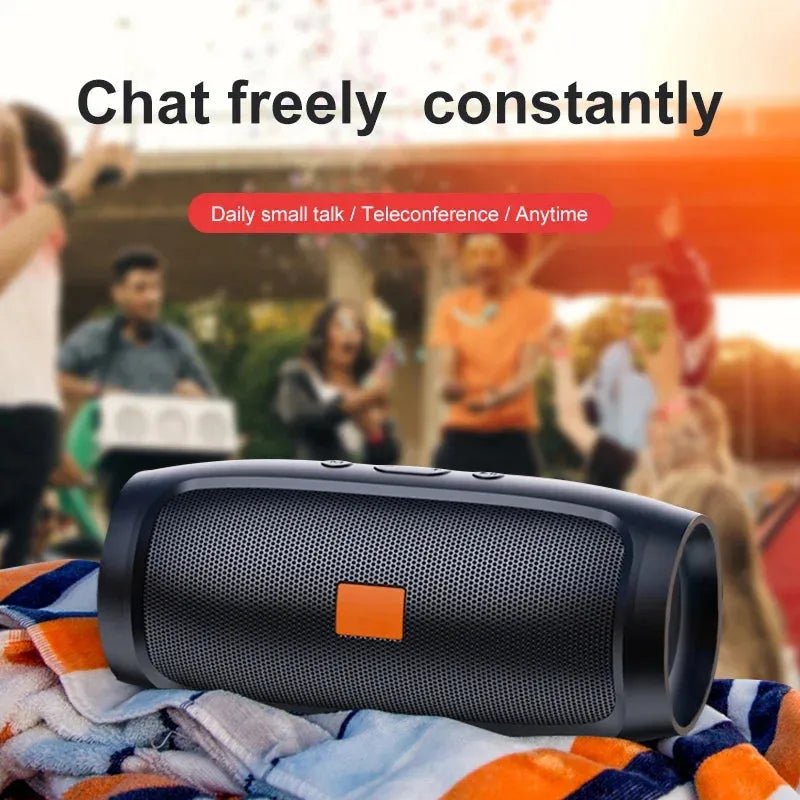 TF USB Bluetooth Speaker Dual Speaker Stereo Outdoor - Loja Manuel Coelho