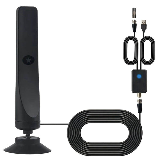 High Gain TV Antenna Signal Booster with Suction Cup - Loja Manuel Coelho