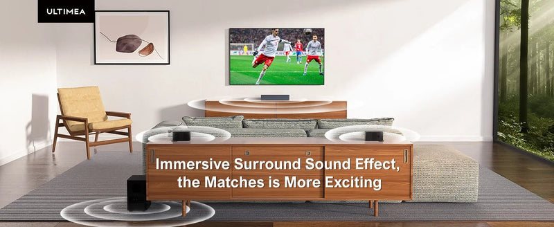 ULTIMEA 320W 5.1 Soundbar with Wireless Subwoofer & 2 Surround Speakers - Loja Manuel Coelho
