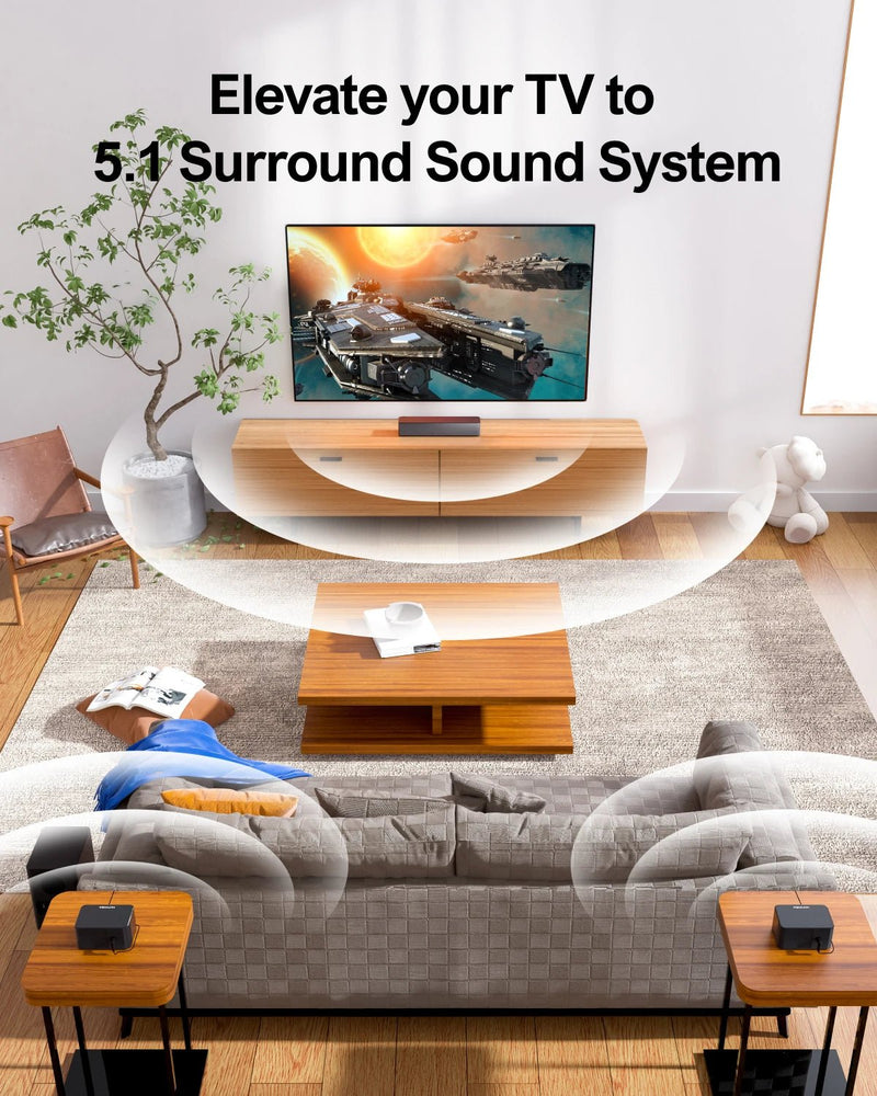 ULTIMEA 320W 5.1 Soundbar with Wireless Subwoofer & 2 Surround Speakers - Loja Manuel Coelho