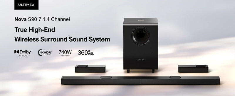 ULTIMEA 7.1.4 Sound Bar for TV with Dolby Atmos, 740W Surround Sound System - Loja Manuel Coelho