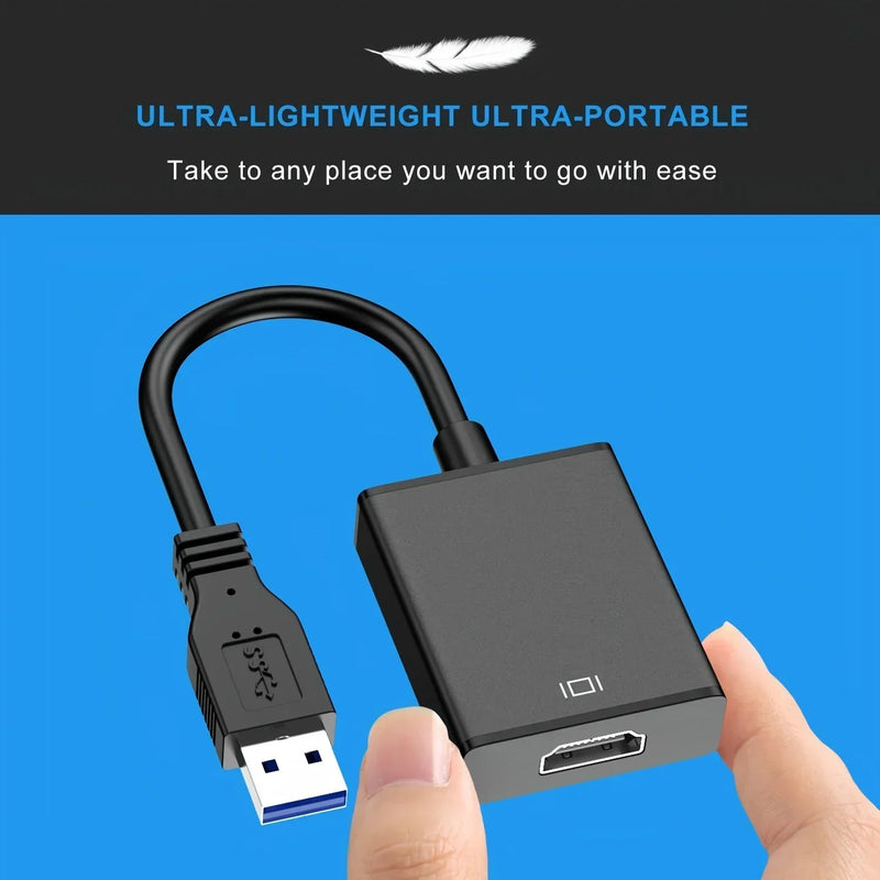 USB 3.0 to HDMI Adapter Converter USB Adapter Cable 1080P HDTV - Loja Manuel Coelho