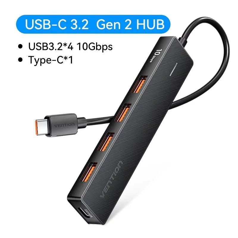 Vention USB 3.2 Gen2 HUB 5 Ports Splitter 10Gbps - Loja Manuel Coelho