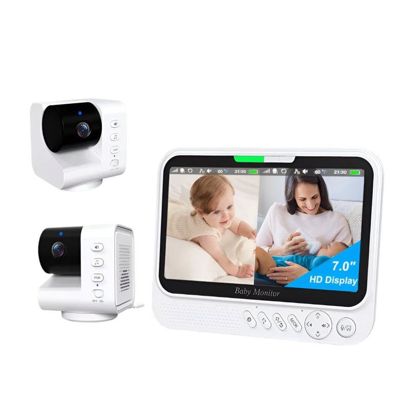 Video Baby Monitor 7‘’Display Screen Pan Tilt Zoom Security Camera IR Night Vision - Loja Manuel Coelho