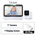 Video Baby Monitor 7‘’Display Screen Pan Tilt Zoom Security Camera IR Night Vision - Loja Manuel Coelho