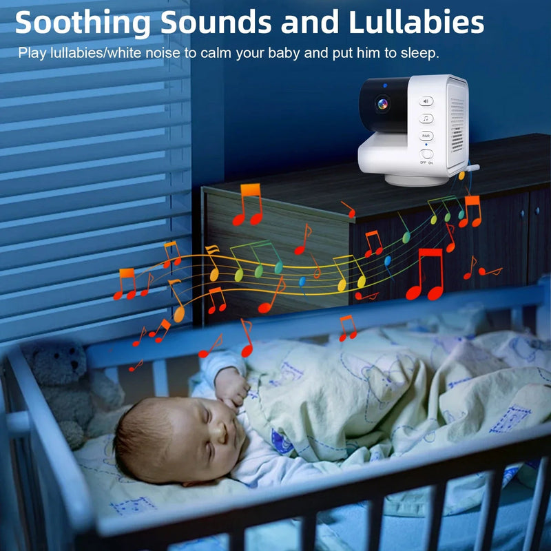 Video Baby Monitor 7‘’Display Screen Pan Tilt Zoom Security Camera IR Night Vision - Loja Manuel Coelho