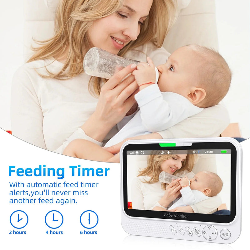 Video Baby Monitor 7‘’Display Screen Pan Tilt Zoom Security Camera IR Night Vision - Loja Manuel Coelho