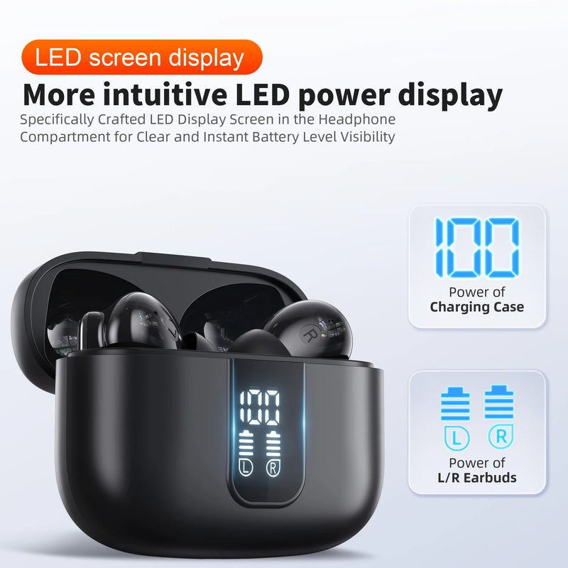 Wireless Headphones,QERE E50,NEW TWS Bluetooth 5.3 - Loja Manuel Coelho
