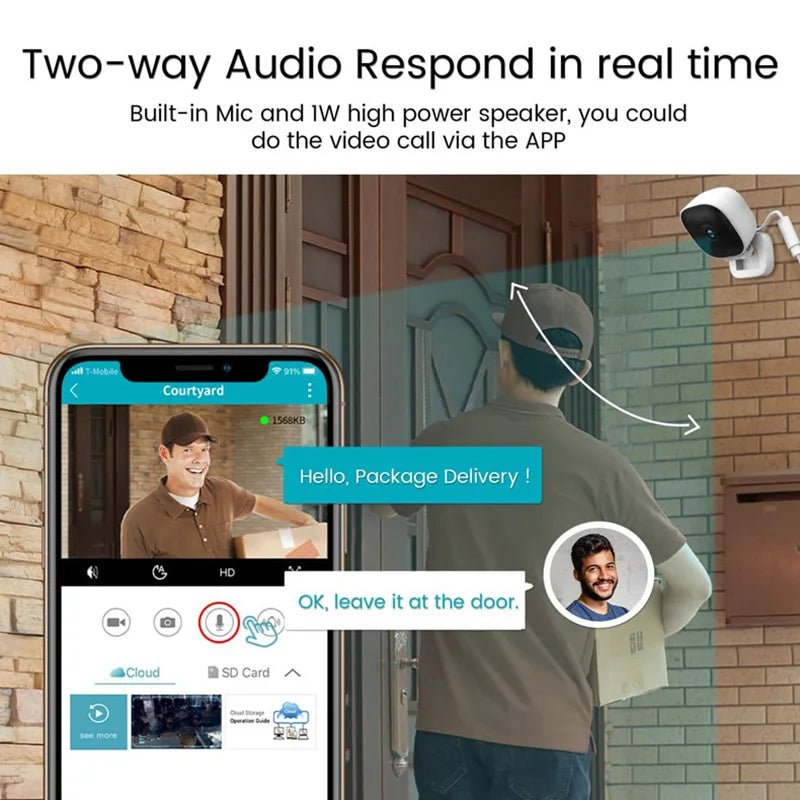 Xiaomi 1080P Wireless WiFi Camera Baby Monitor Motion Detection Bidirectional - Loja Manuel Coelho