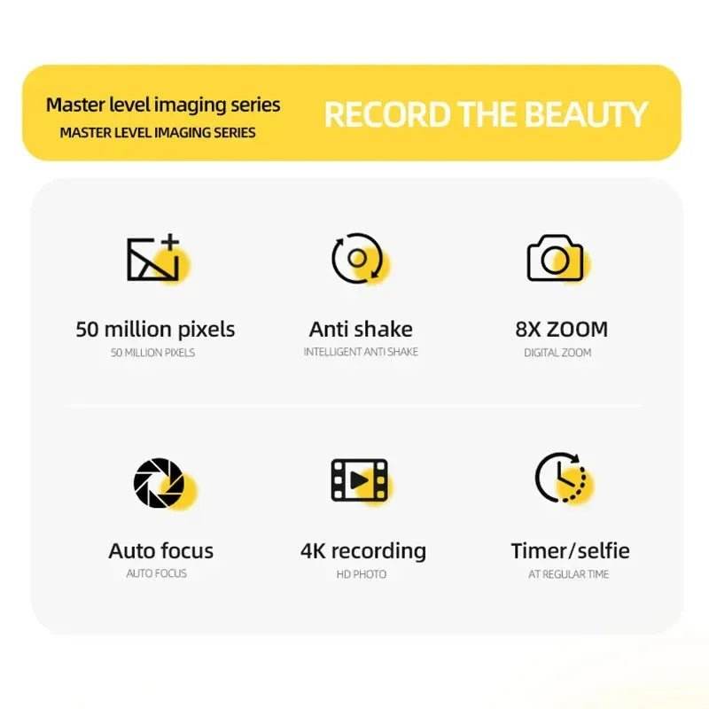 Xiaomi Mijia 4K Digital Camera Dual Camera Flash 50 Million Hd Pixel Pixel Retro - Loja Manuel Coelho
