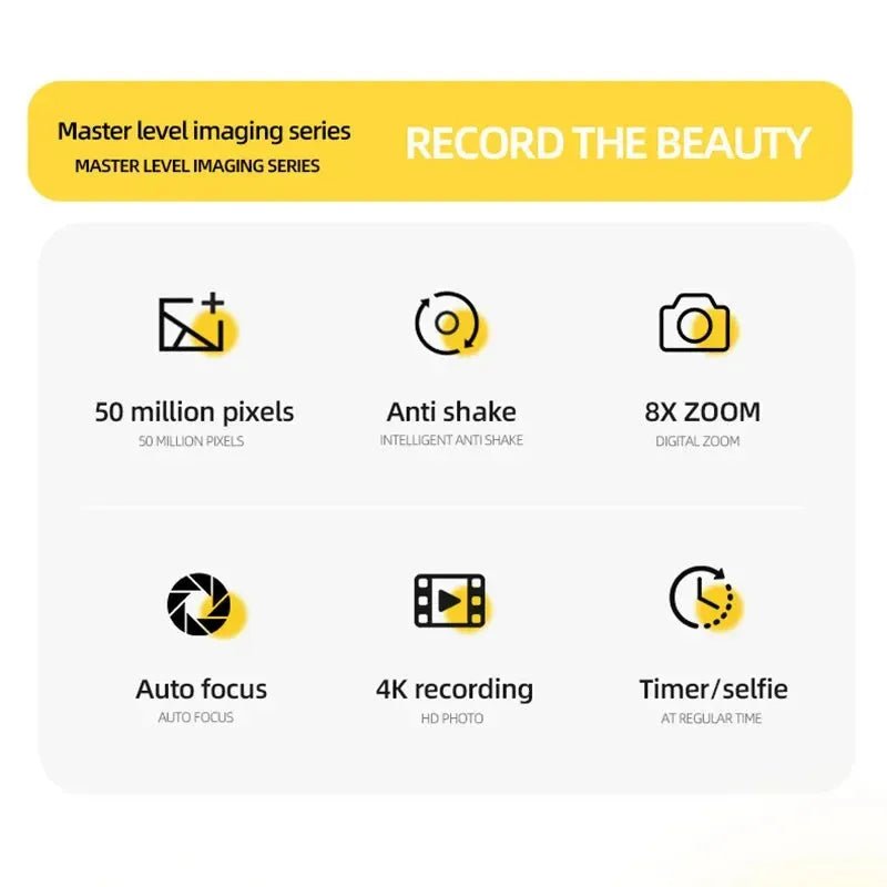 Xiaomi Mijia 4K Digital Camera Dual Camera Flash 50 Million Hd Pixel Pixel Retro - Loja Manuel Coelho