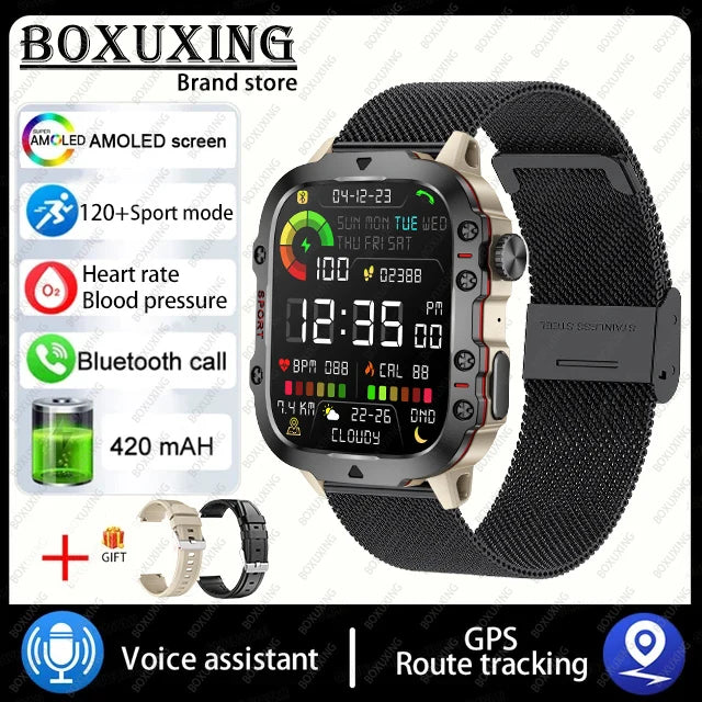 Xiaomi Rugged Military GPS Smart Watch Men AMOLED 1.96"HD | Loja Manuel Coelho