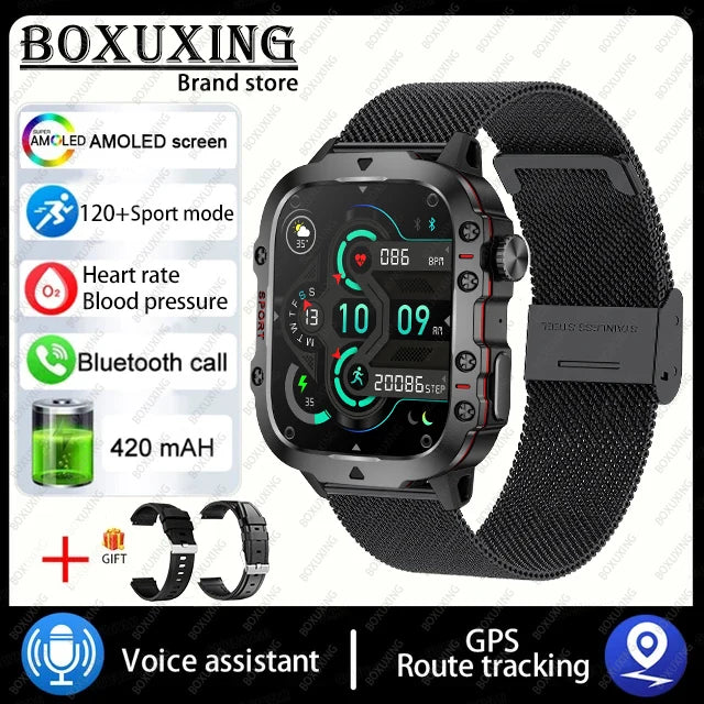 Xiaomi Rugged Military GPS Smart Watch Men AMOLED 1.96"HD | Loja Manuel Coelho
