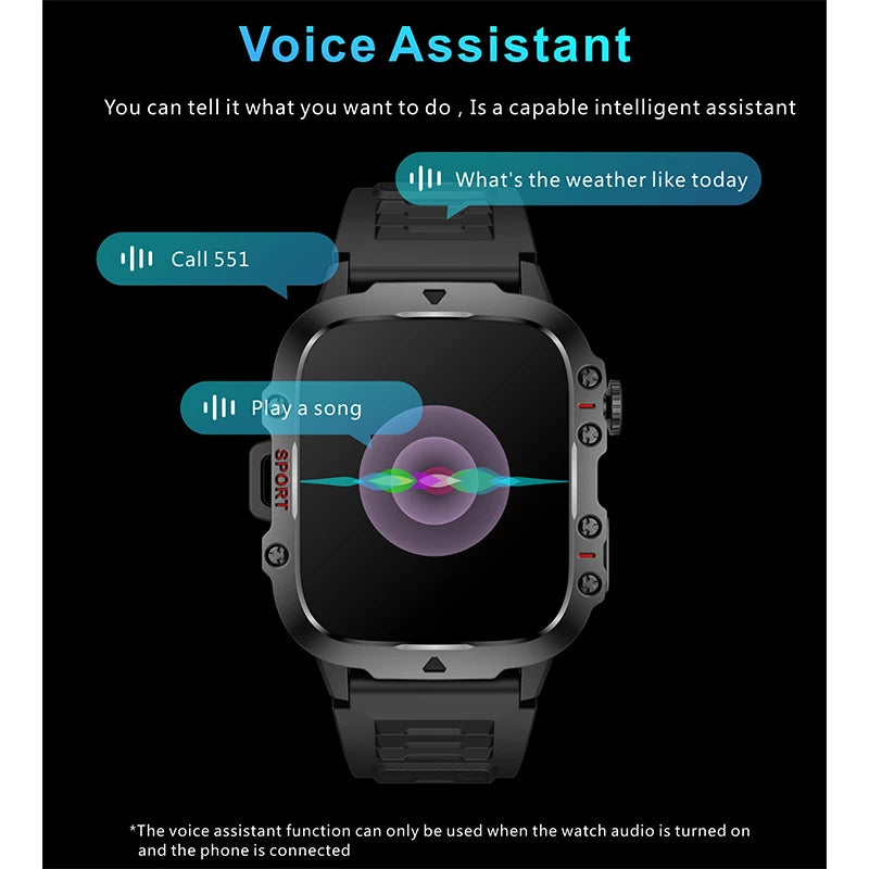 Xiaomi Rugged Military GPS Smart Watch Men AMOLED 1.96"HD | Loja Manuel Coelho
