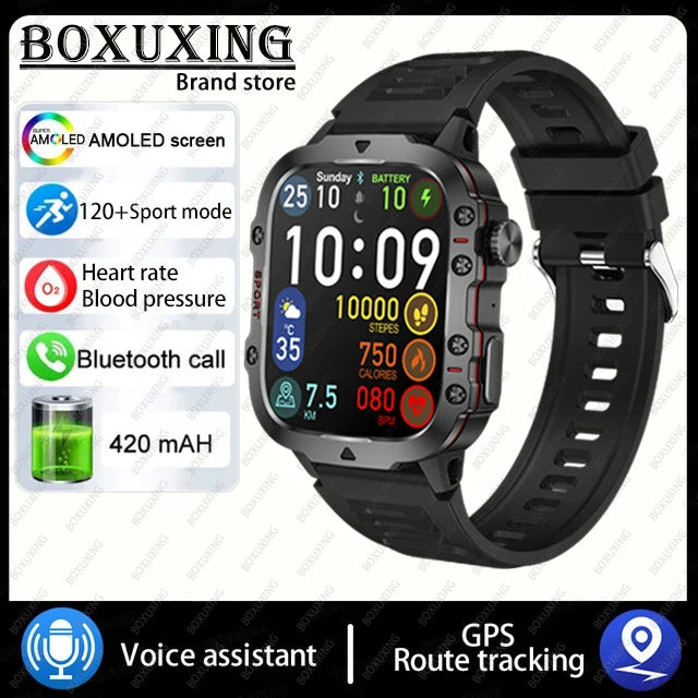 Xiaomi Rugged Military GPS Smart Watch Men AMOLED 1.96"HD | Loja Manuel Coelho