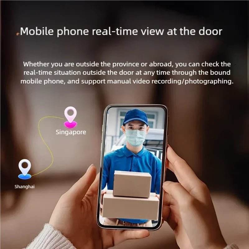 Yuezhe WiFi Smart Doorbell Peephole Camera - iCam365 - Loja Manuel Coelho