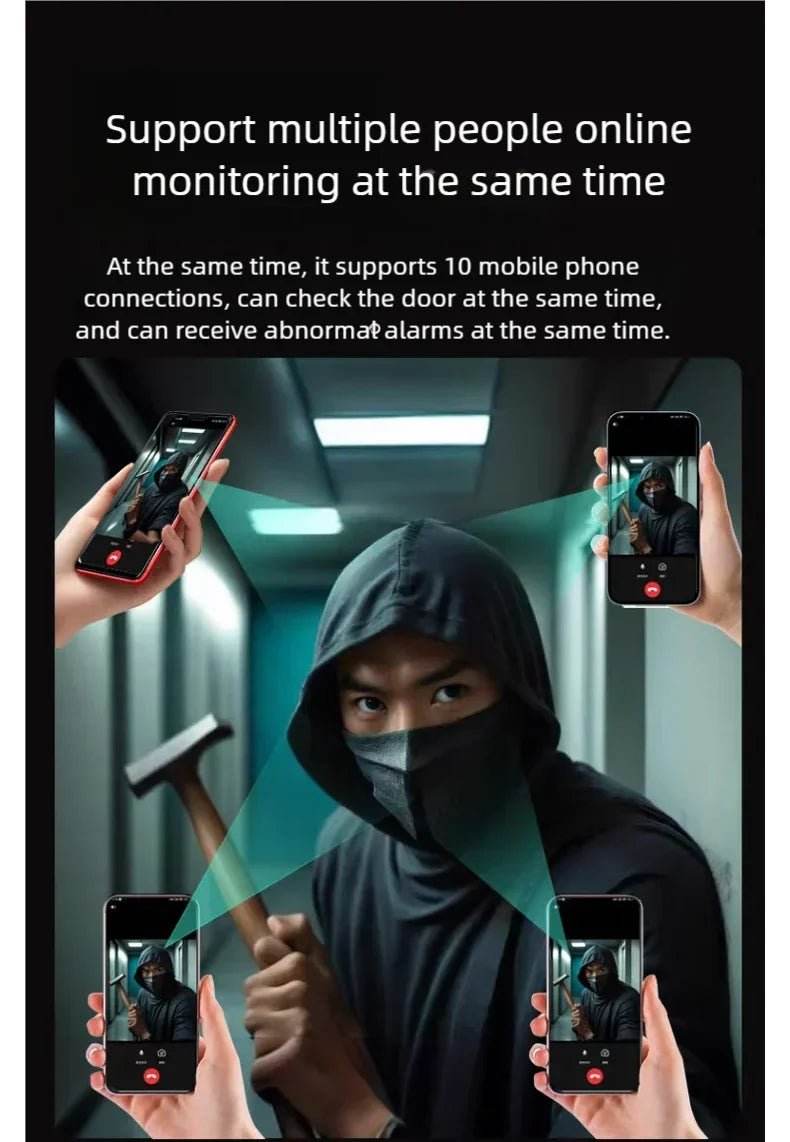 Yuezhe WiFi Smart Doorbell Peephole Camera - iCam365 - Loja Manuel Coelho