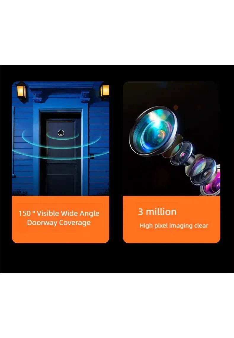 Yuezhe WiFi Smart Doorbell Peephole Camera - iCam365 - Loja Manuel Coelho