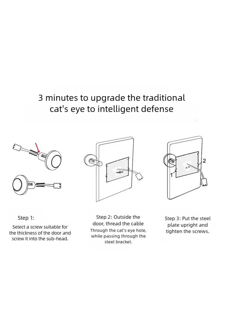 Yuezhe WiFi Smart Doorbell Peephole Camera - iCam365 - Loja Manuel Coelho