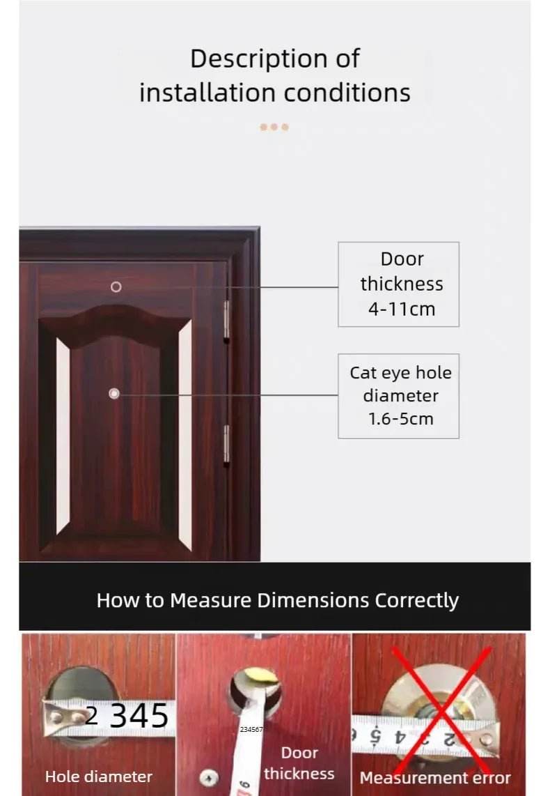 Yuezhe WiFi Smart Doorbell Peephole Camera - iCam365 - Loja Manuel Coelho