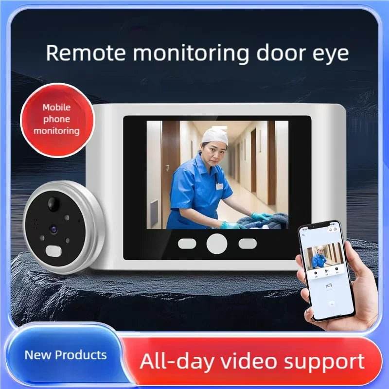 Yuezhe WiFi Smart Doorbell Peephole Camera - iCam365 - Loja Manuel Coelho